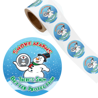 Holiday Smoke Alarms Stickers