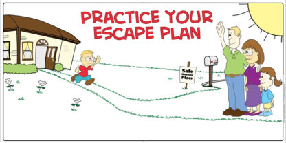 "Practice Your Escape Plan" Banner