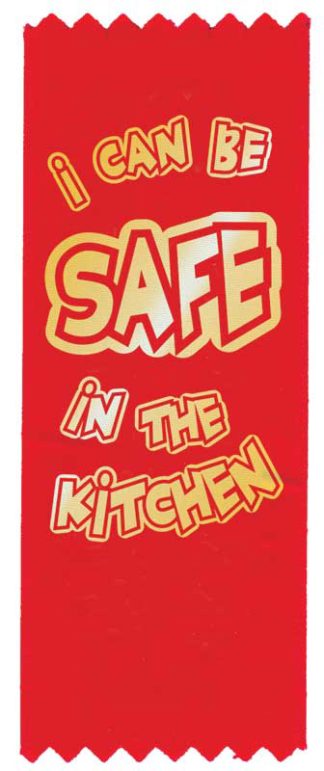 Red the Fire Dog's "I Can Be Safe in the Kitchen" Red Ribbon