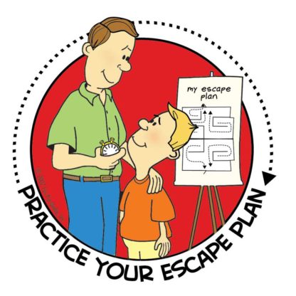 "Practice Your Escape Plan" Sticker