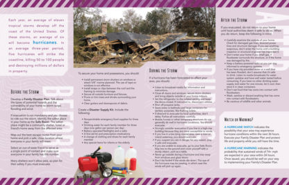 "Planning Ahead: Hurricanes" Pamphlet (page 2)