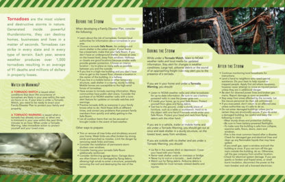 "Planning Ahead: Tornadoes" Pamphlet (page 2)