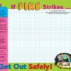 "If Fire Strikes... Get Out Safely!" Escape Plan Poster
