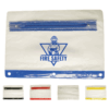 Custom Assorted Colors Vinyl School Supply Pouches