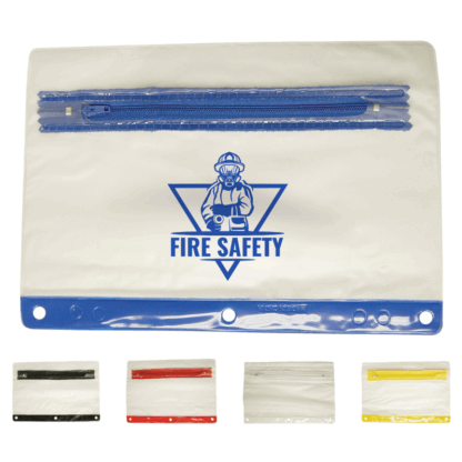 Custom Assorted Colors Vinyl School Supply Pouches