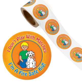 I Don't Play with Matches Juvenile Firesetting Prevention Stickers
