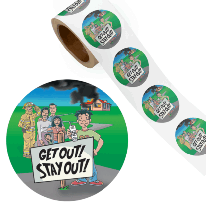 Fire Safety Stickers for Kids
