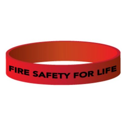 "Fire Safety for Life" Silicone Wristband