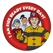 Fire Ready Every Day with Firefighter Ace Sticker