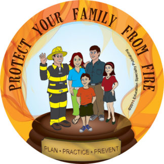 Protect Your Family From Fire Stickers