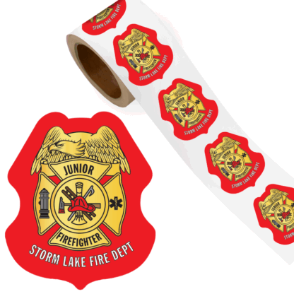 Custom Firefighter Sticker Badges
