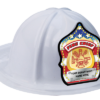 White Custom Fire Chief American Flag Helmets