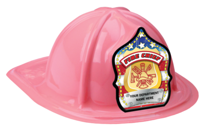 Pink Custom Fire Chief American Flag Hats