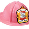 Fire Chief Shield Pink Hat