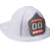 white fire district hats for children
