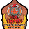 Custom "Jr. Firefighter Flame" Fire Hat