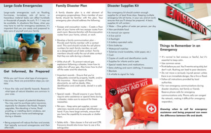 InFocus: What to do in an Emergency Pamphlet