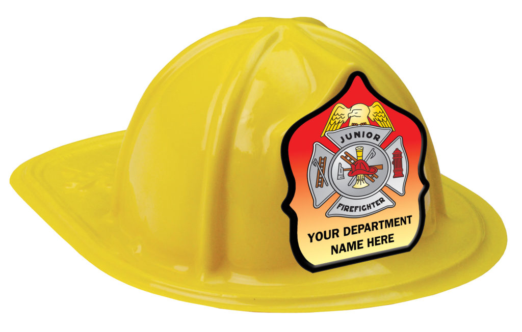 Custom "Junior Firefighter" Fire Hats Fire Safety For Life