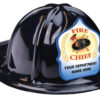Custom Black Fire Chief Hat