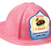 Custom Pink Fire Chief Hat