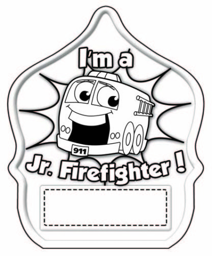 Stock Color-Me "Stretch Jr. Firefighter" Fire Hat