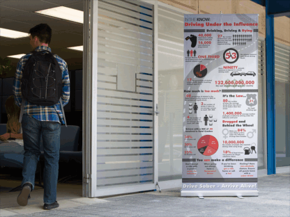 DUI Awareness Roll Up Banner Stand