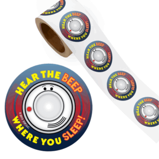 Alert Berts Hear the Beep Where You Sleep Stickers