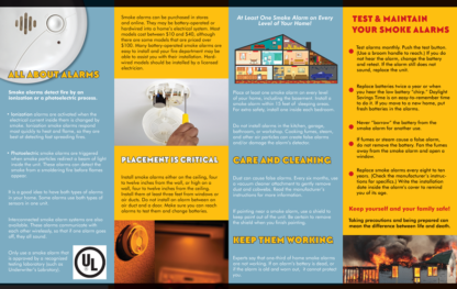 "Hear the Beep Where You Sleep: Smoke Alarms Save Lives" Pamphlet-8784