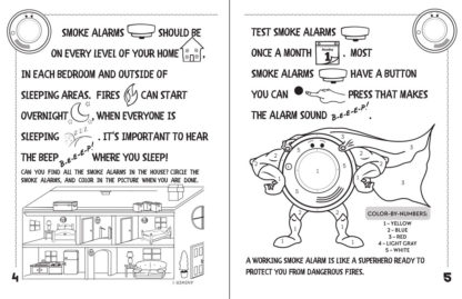 Alert Bert's "A Smoke Alarm Keeps You Safe From Harm" Activity Book