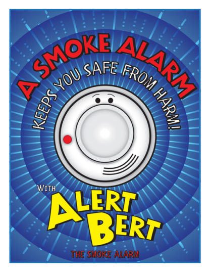 smoke alarm safety coloring & activity book