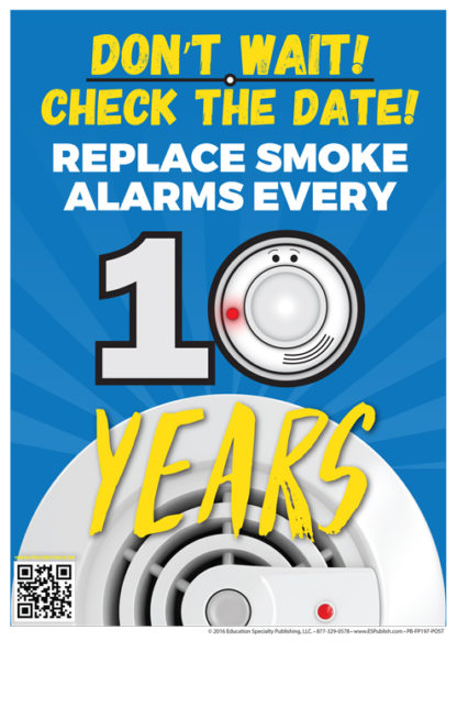 smoke alarm safety poster