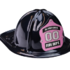 Pink Leather Plastic Fire Hats