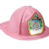 pink fire hat with fire prevention shield