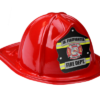 Classic red plastic firefighter hats