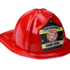 Personalized red plastic firefighter hats