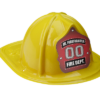 yellow plastic firefighter hat for kids