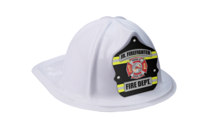 white firefighter uniform plastic hats