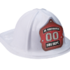 white plastic firefighter hat for kids