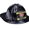 black classic plastic firefighter hats