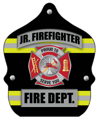 Black and Yellow Firefighter Hats for Kids