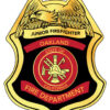Personalized Classic Junior Firefighter Stick on Foil Badges for Events
