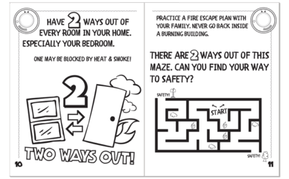 Smoke Alarm Workbooks for Pre-K to Kindergarten