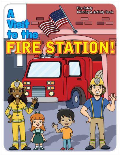 Fire Station Coloring & Activity Book