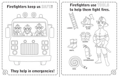 "A Visit to the Fire Station" Activity Book Spread