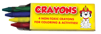 Fire Safety Crayon 4-Pack Front