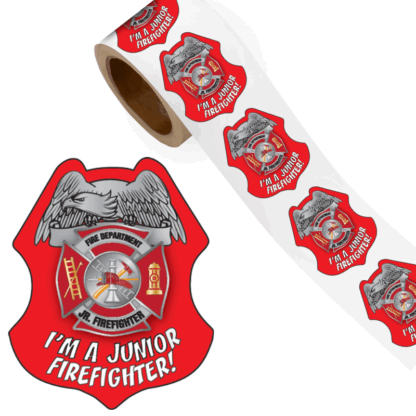 Junior Firefighter Sticker Badges