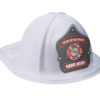 Personalized junior firefighter hat with maltese cross shield
