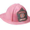 custom pink plastic jr firefighter hats