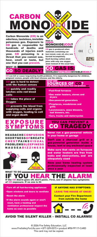 Carbon Monoxide Presentation Card