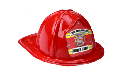 red plastic fire hats